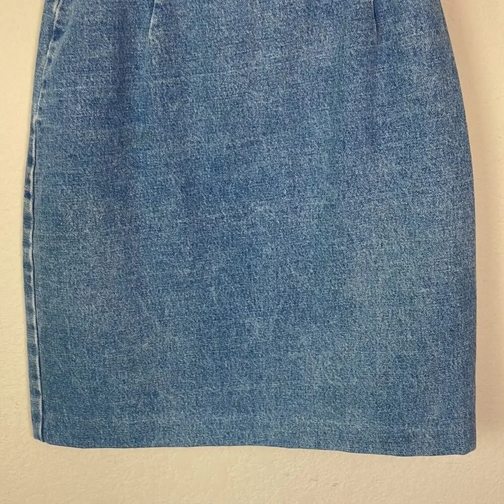 Vintage 90’s Union Bay stonewash denim pencil skirt junior’s 11